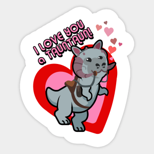 I Love You a TaunTaun! Sticker